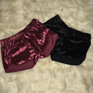 Velvet shorts
